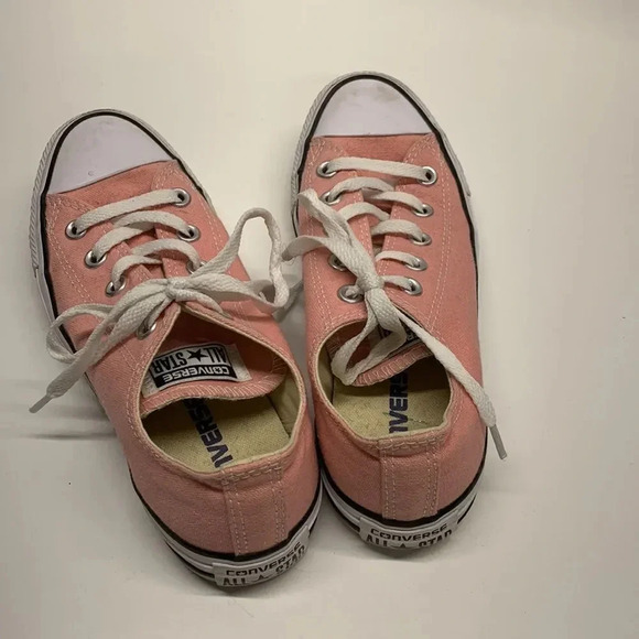 Converse Sneakers Athletic Shoes Low Top Lace Up Canvas Light Pink Womens Size 6 - Picture 5 of 8